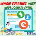 Invalid Currency ketika Input Journal Entry