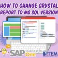 Cara Mengubah Crystal Report dari Versi HANA menjadi Versi Ms SQL