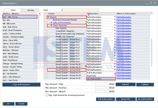 SAP Business One Tips - Give Permissions for User Queries