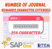 Penambahan Jumlah Karakter pada Journal Remarks