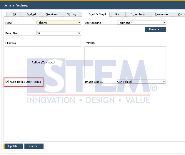 SAP Business One Tips - Auto Resize UDO Form