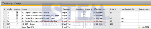 SAP Business One Tips - How to add Tax Group in SAP Business One