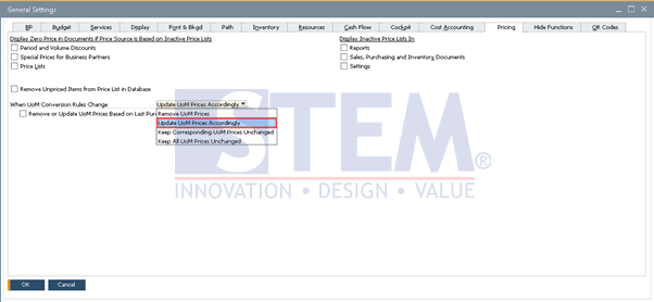 SAP Business One Tips - UoM Rules Changed. How About the Prices?