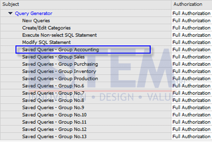 SAP Business One Tips - Change Description Group Saved Query