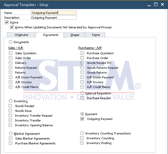 SAP Business One Tips - Deactivate Approval Template