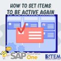 Cara Set Item Menjadi Active Kembali