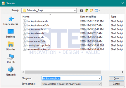 SAP Business One Tips - How To Make Your Own Schema Backup Script in HANA