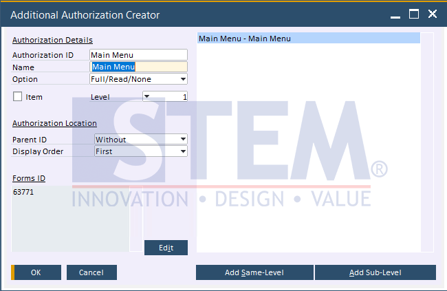 SAP Business One Tips - Setup Additional Authorization Creator