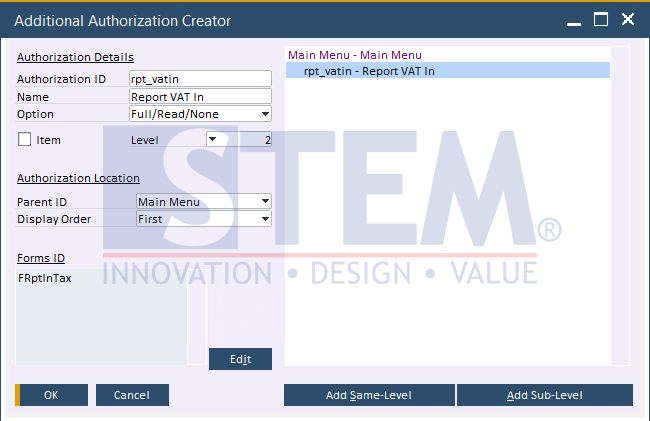 SAP Business One Tips - Setup Additional Authorization Creator