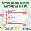 SAP Business One Tips Export Crystal Reports Layouts