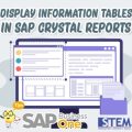 Menampilkan Tabel Informasi pada SAP Crystal Reports