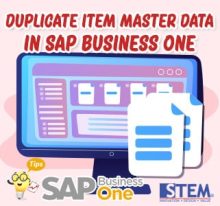 Duplikasi Item Master Data pada SAP Business One