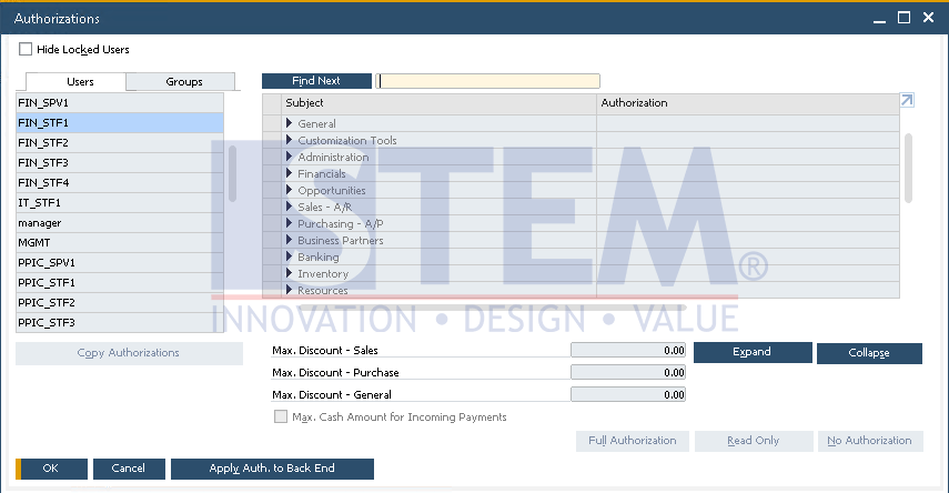 SAP Business One Tips - Give Users a Limit the Amount of Cash on Incoming Payment