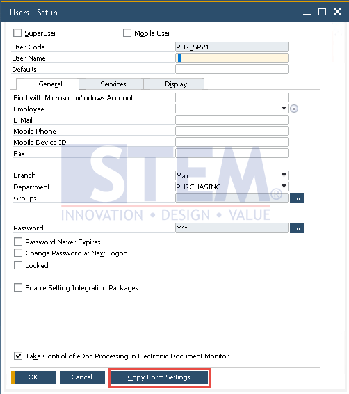 SAP Business One Tips - How to Copy Form Settings for Selected Forms