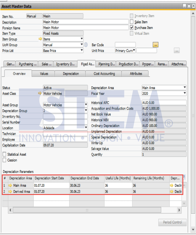 SAP Business One Tips - How to Depreciate Asset in SAP Business One