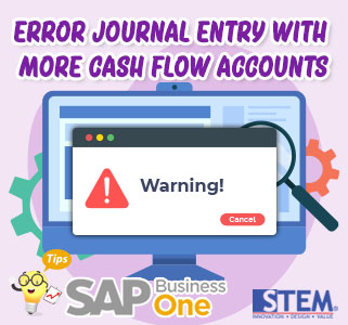 Error pada Journal Entry dengan 2 atau lebih Cash Flow Accounts