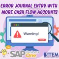 sap b1 tips error journal entry