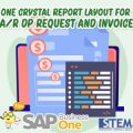 Single Crystal Report Layout for A/R DP Request & Invoice