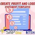 create profit and loss statement templates