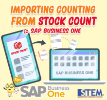 Penghitungan Inventory SAP Business One X Aplikasi Stock Count (Import Hasil Penghitungan dari Stock Count ke dalam SAP B1)