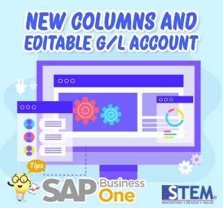 New Columns and Editable GL Account on Purchase Request Report