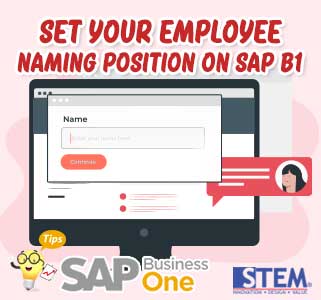 Set Your Employee Naming Position on SAP Business One