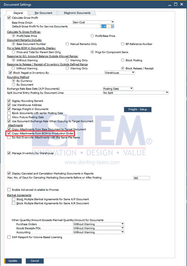 SAP Business One Tips - How to Copy BoM Attachments to Production Order