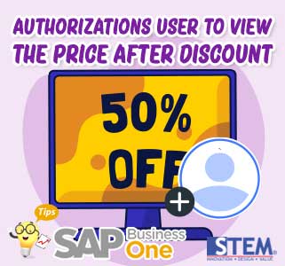 Authorizations User to View the Price after Discount