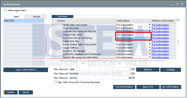 SAP Business One Tips - How to Set Authorization to Duplicate Documents