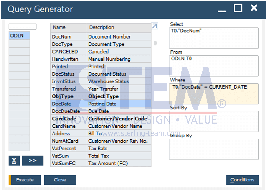 SAP Business One Tips- Create Count Widget on Dashboard