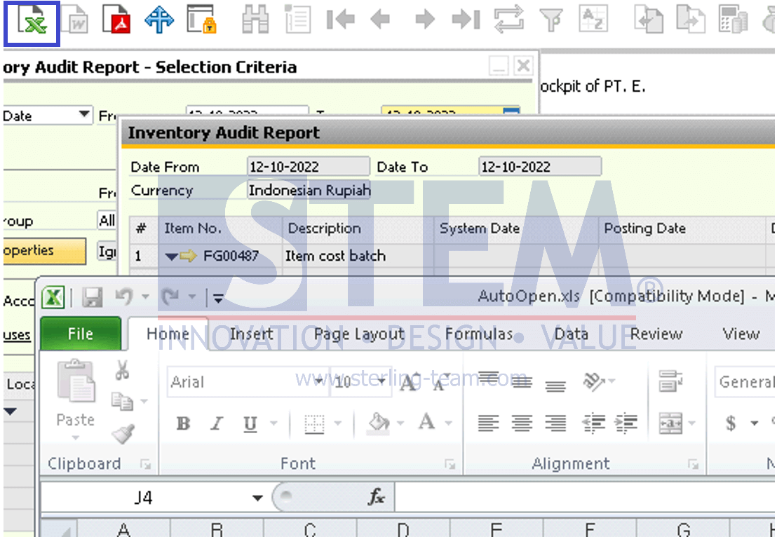 SAP Business One Tips - Disable Auto Open Saved Excel Export Files