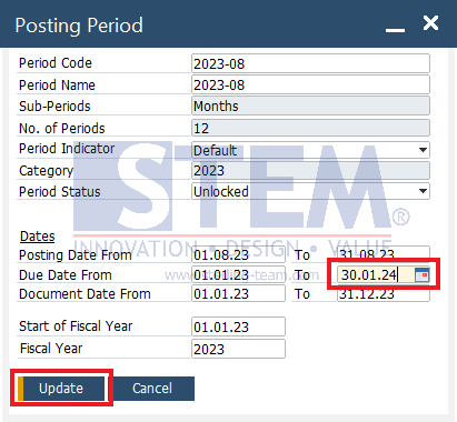 SAP Business One Tips - Error Date Deviates