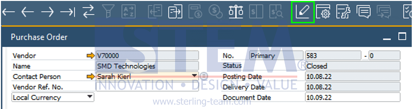 SAP Business One Tips - Set as Default Layout