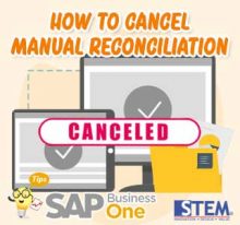 how to cancel manual reconciliation