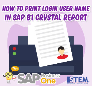 Cara Print Login User Name pada SAP Business One Crystal Report