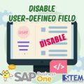 Disable User-Defined Field