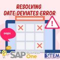 Resolving Date Deviates Error