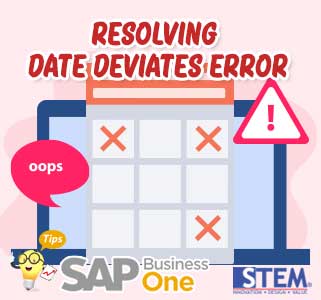 Resolving Date Deviates Error