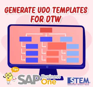 generate udo templates for dtw