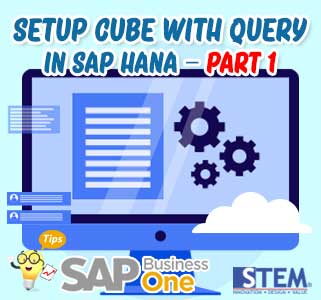 setup cube with query in sap hana part 1