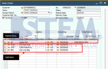 Template BOM Type in SAP Business One