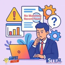Fix No Matching Record Error in Approval Report