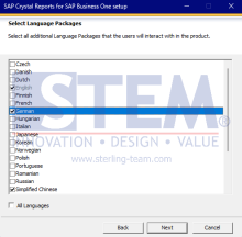 Supported Language in SAP Crystal Reports