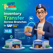 Inventory Transfer Across Branches in SAP Business One 10