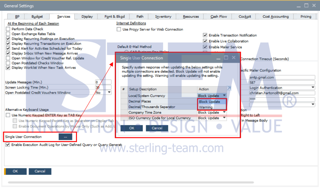 How to Configure Single User Connection in SAP B1