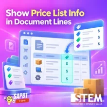 Menampilkan Informasi Price List pada Baris Dokumen