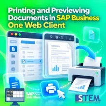 Printing and Previewing Documents in SAP Business One Web Client